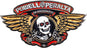 Winged Ripper Lapel Pin red / metallic gold Vorderansicht