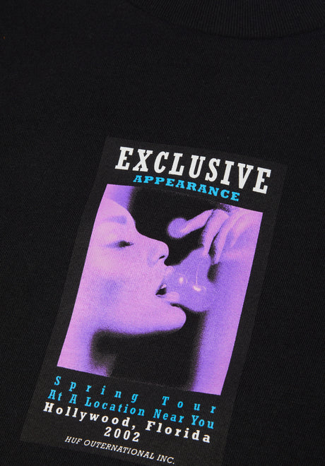 HUF Exclusive Appearance T-Shirt black – Rückenansicht