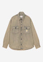 Tigan Shirt Jac blue-leathergarmentdyed Vorderansicht