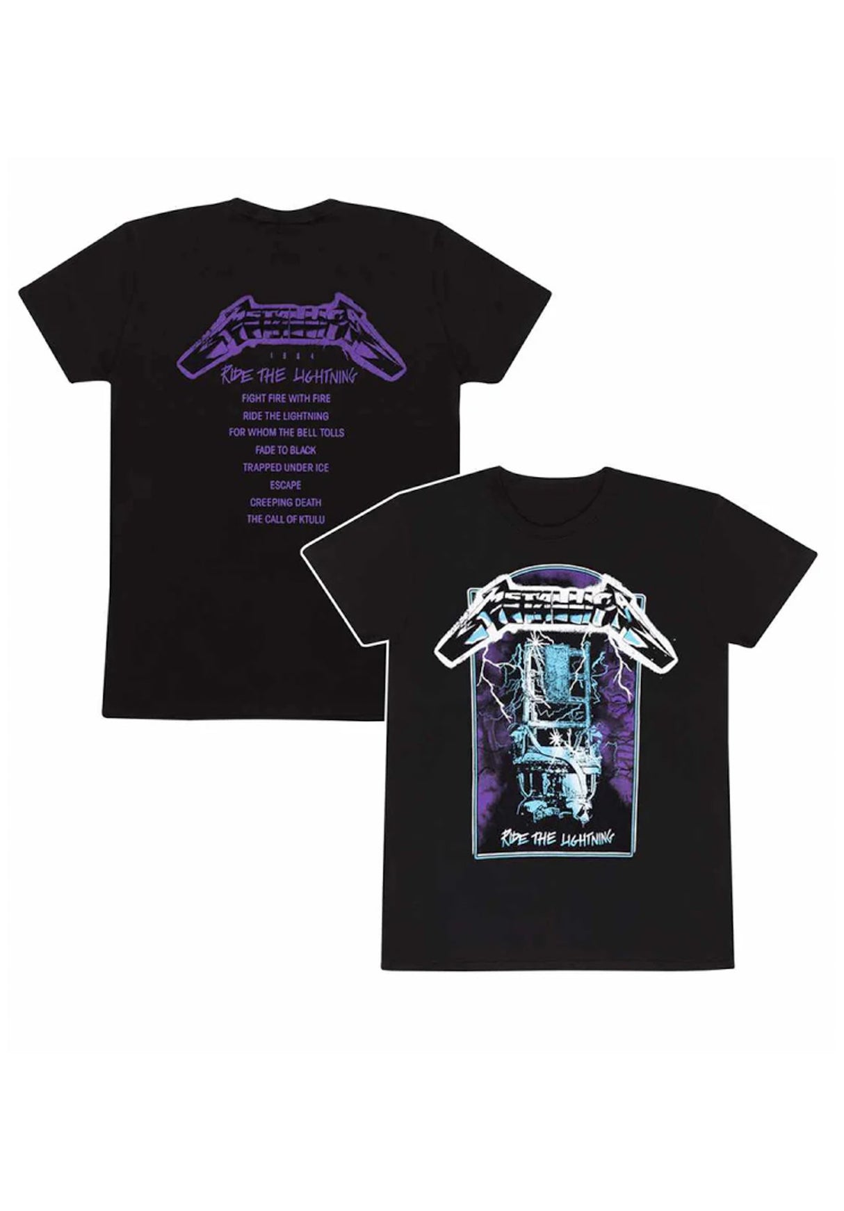 Metallica - Ride the Lightning Anniversary black Vorderansicht