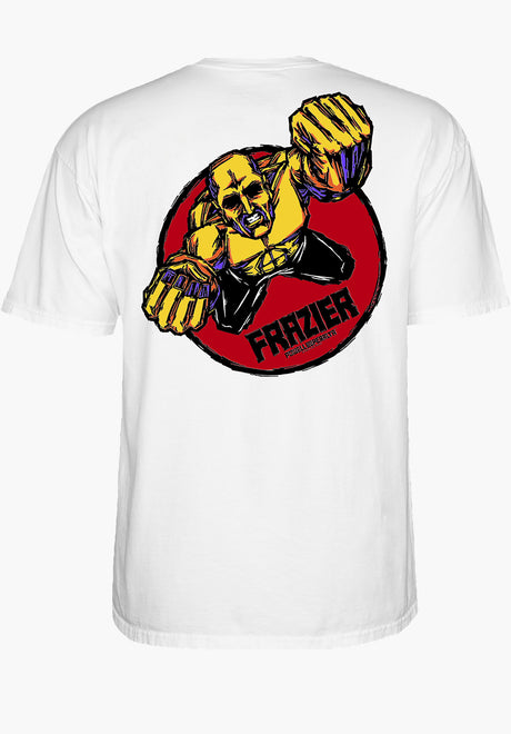 Mike Frazier Yellow Man white Rueckenansicht