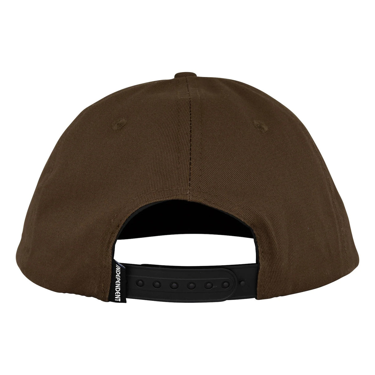 Bar Logo Snapback Unstructured dark-chocolate Rueckenansicht