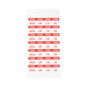 Helmet Rental Sticker Set multicolored Vorderansicht