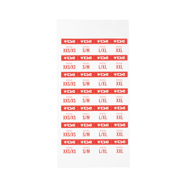 Helmet Rental Sticker Set multicolored Vorderansicht