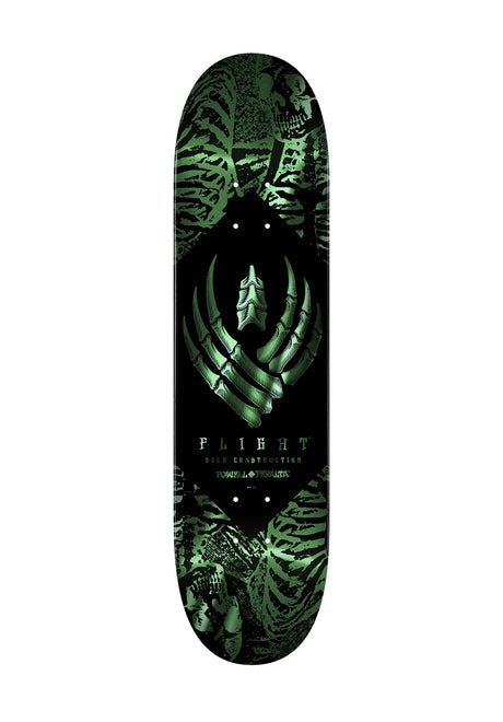 Powell-Peralta Flight Pro Shape 242 K26 Skeleton Deck teal-foil – Vorderansicht