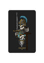 Dan Corrigan Chess Skulls Sticker clear Vorderansicht