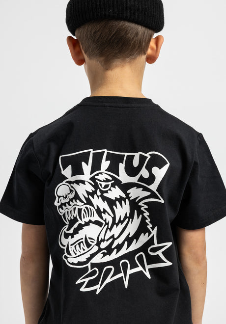 TITUS Bad Dog Kids black Rueckenansicht