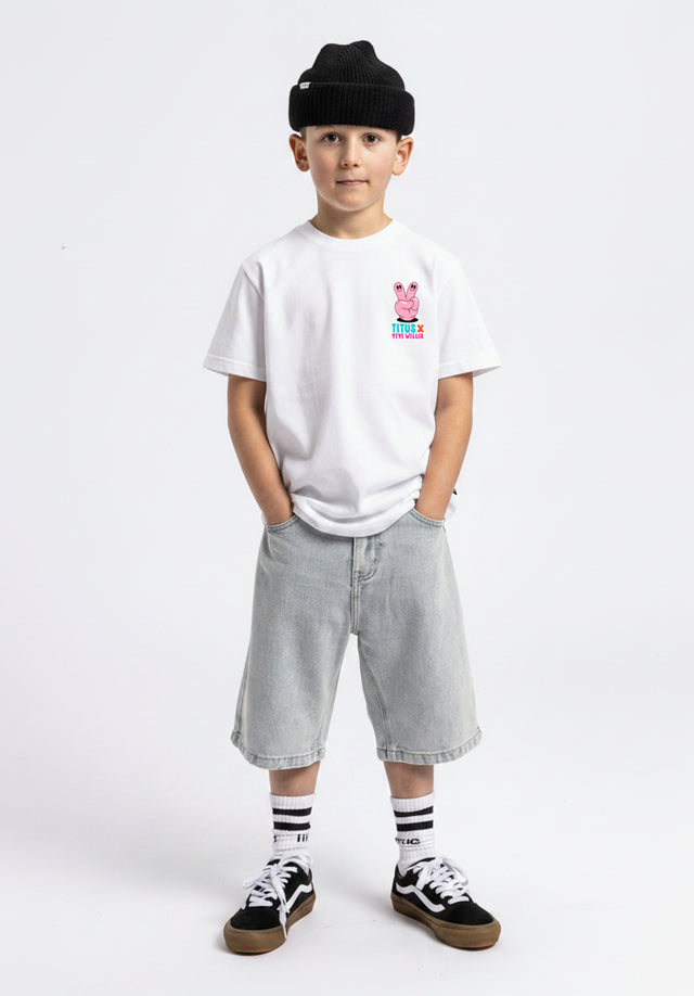 x YEYE WELLER Push Hard Kids white Vorderansicht