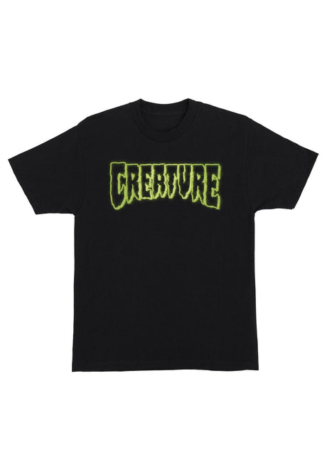 Creature Bonehead Glitch Heavyweight T-Shirt black – Vorderansicht