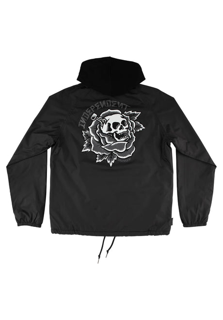 Independent Dressen Skull Rose Übergangsjacke black – Rückenansicht