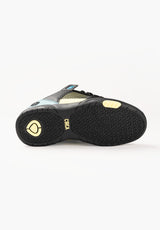 CX 301 black-teal-canaryyellow Closeup1