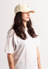 HXGN Icon Dad Cap cream-washed-denim Closeup2