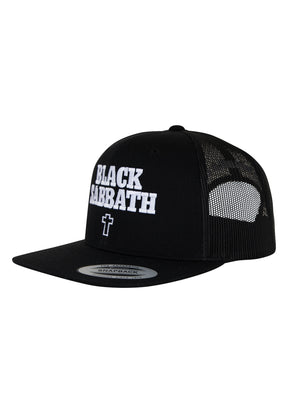 x Black Sabbath Snapback Structured 6-Panel Mesh black Vorderansicht