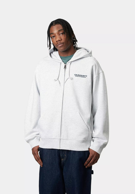 Runaway Sweat Jacket ashheather-malachitestonewashed Closeup1