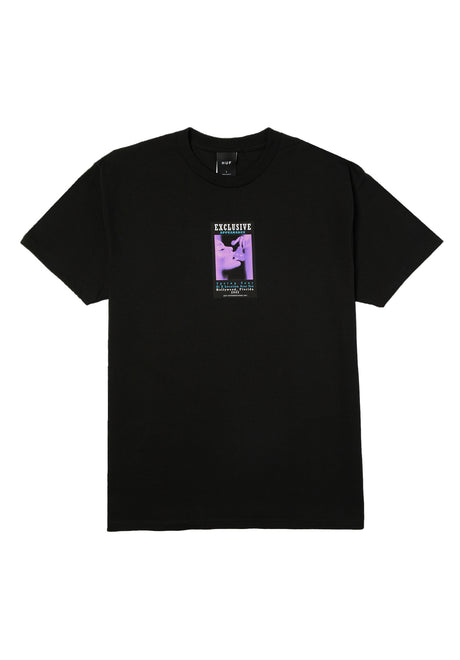 HUF Exclusive Appearance T-Shirt black – Vorderansicht