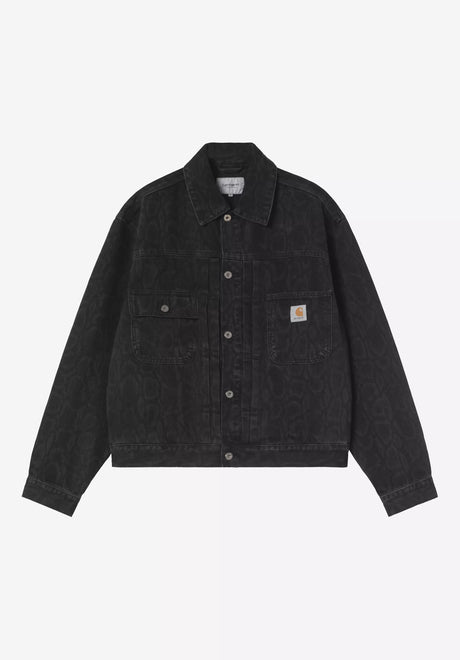 W' Belmar snakecamo-blackheavystonewash Vorderansicht