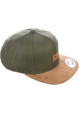 Suede 6-Panel darkolive Closeup2