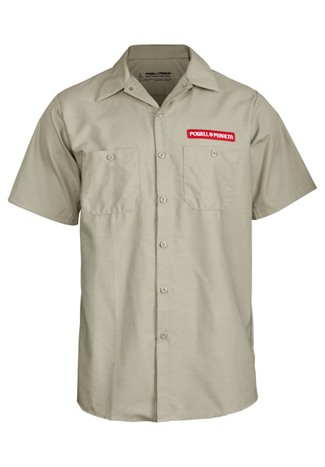 Supreme Work Shirt khaki Rueckenansicht