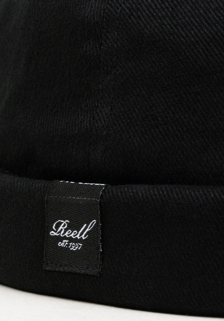 Docker Cap black Rueckenansicht