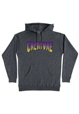 Logo Heavyweight charcoal heather-purple Vorderansicht