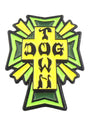 Enamel Pin Cross Logo green Vorderansicht