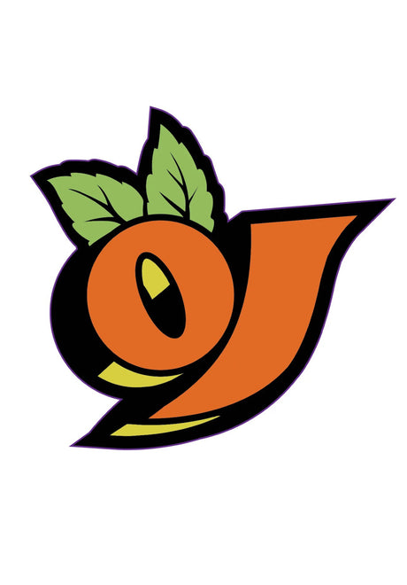 Bold Vinyl Sticker orange Vorderansicht