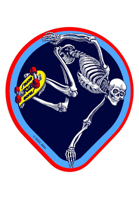 Skateboard Skeleton OG 4,5 Sticker navy Vorderansicht