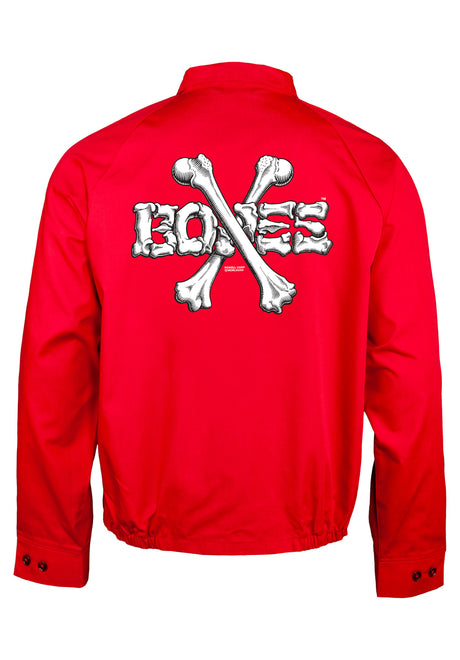 Cross Bones red Rueckenansicht