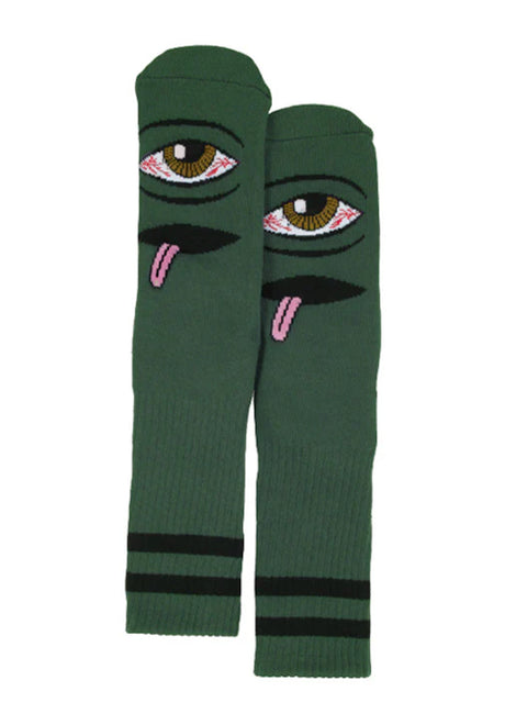 Toy-Machine Bloodshot-Eye Socken forest – Vorderansicht