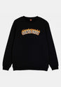 Burnt Collegiate Crew black Vorderansicht