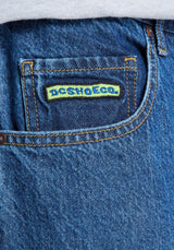 Baggy Denim stoneindigo Closeup1