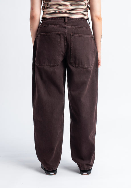 Alby-Baggy darkbrownwashed Rueckenansicht
