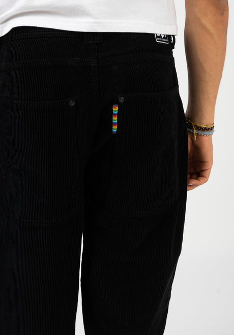 Homeboy X-tra Baggy Cord Chino- / Stoffhose black – Detailansicht 2