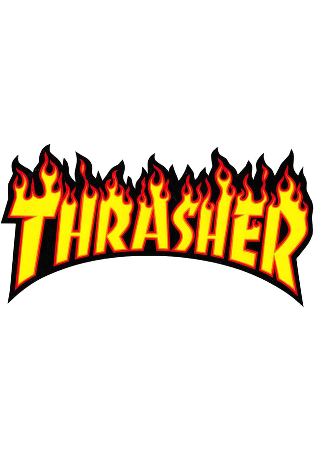 Flame Sticker Medium 6 yellow Vorderansicht