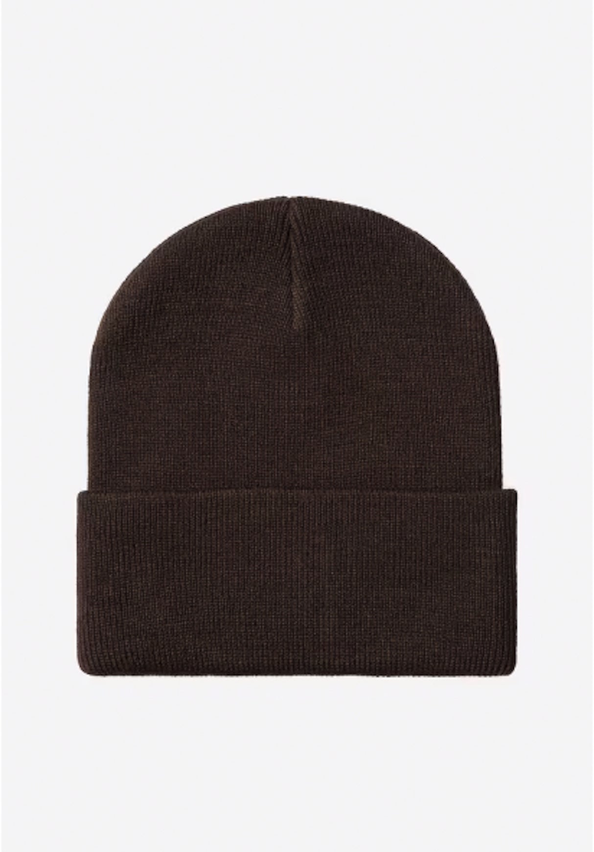 Short Watch Hat tobacco Rueckenansicht