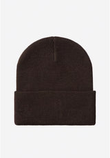 Short Watch Hat tobacco Rueckenansicht