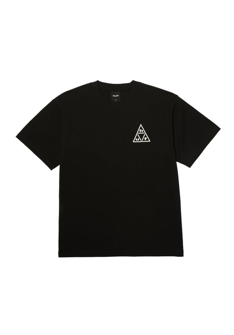 HUF Triple Triangle T-Shirt black-white – Rückenansicht