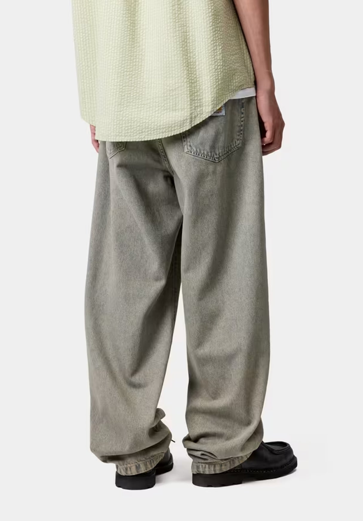 Landon Pant blue-leathergarmentdyed Rueckenansicht