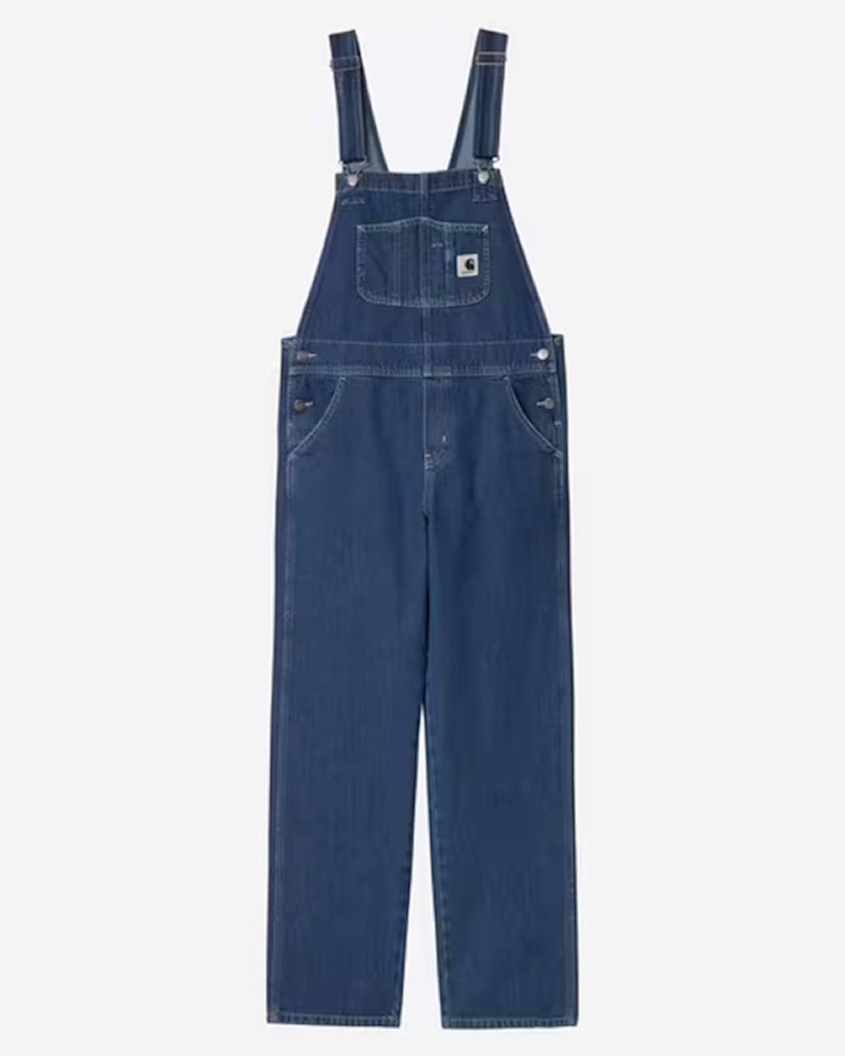 W' Bib Overall Straight bluestonewashed Vorderansicht