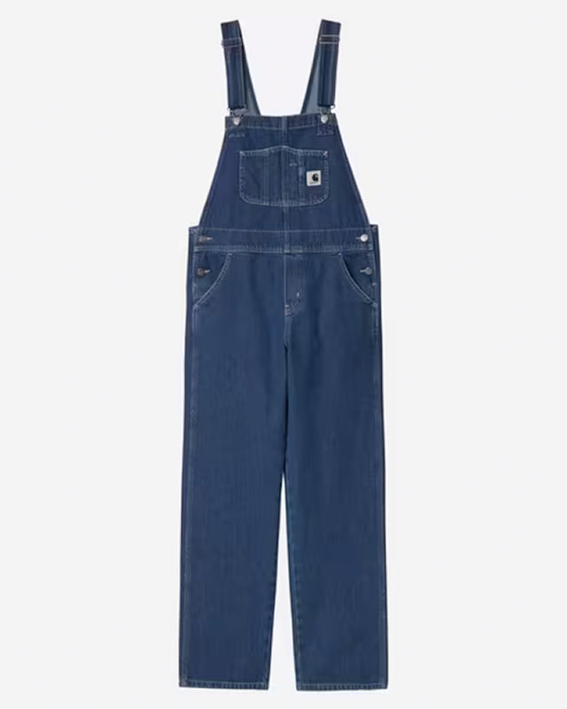 W' Bib Overall Straight bluestonewashed Vorderansicht