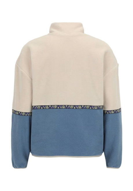 Holina Fleece Troyer greyblue Rueckenansicht