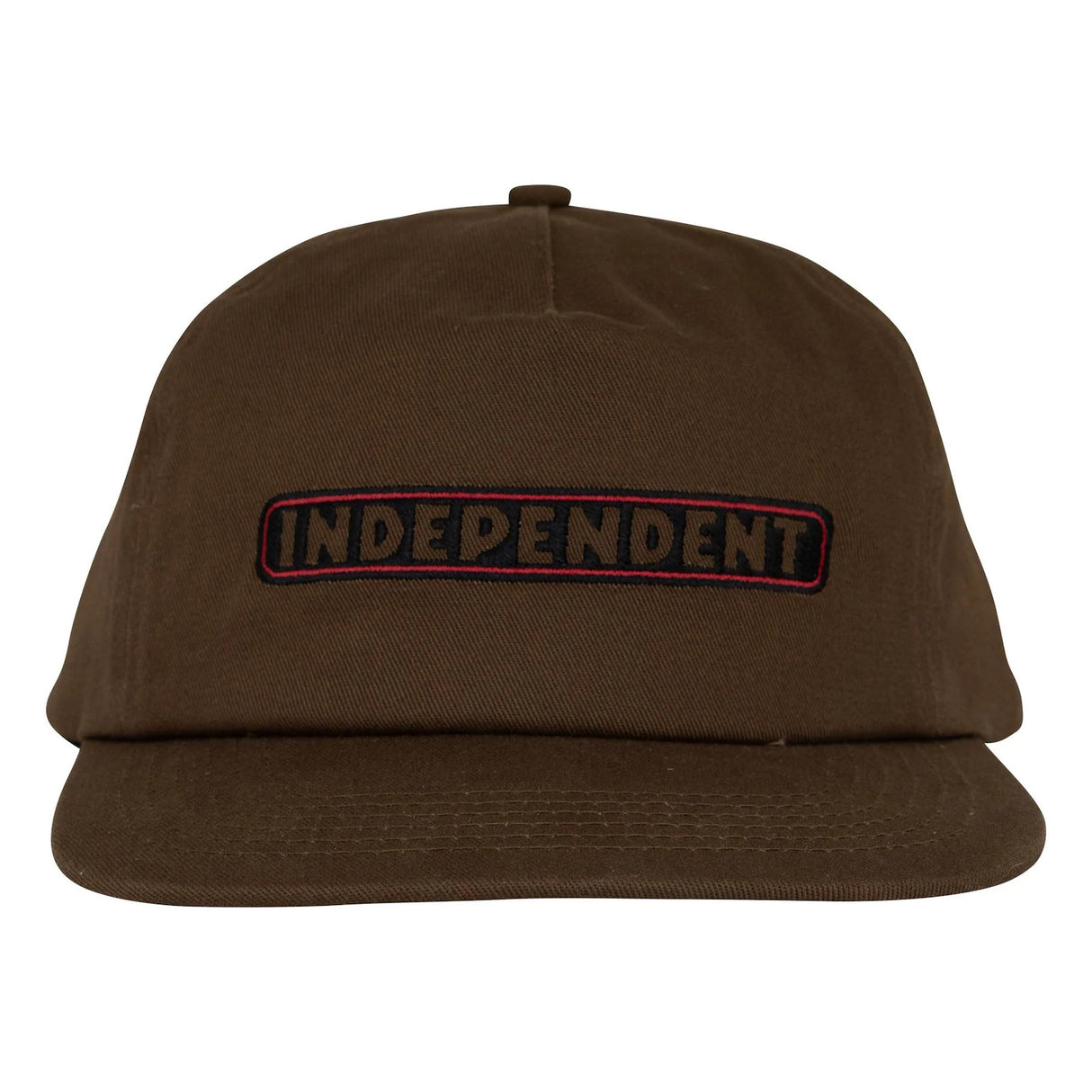 Bar Logo Snapback Unstructured dark-chocolate Oberansicht