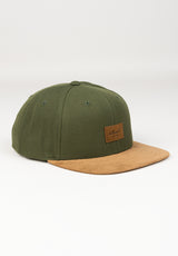 Suede 6-Panel darkolive Vorderansicht