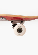 Blackbird Owl Mini black-red-white Closeup2