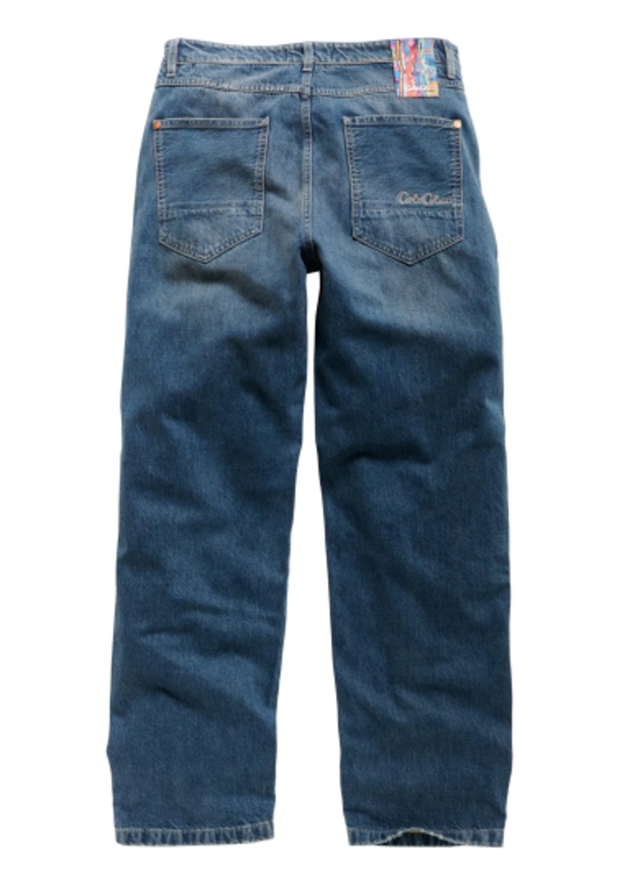Premium Jeans Baggy Fit blue-denim Rueckenansicht