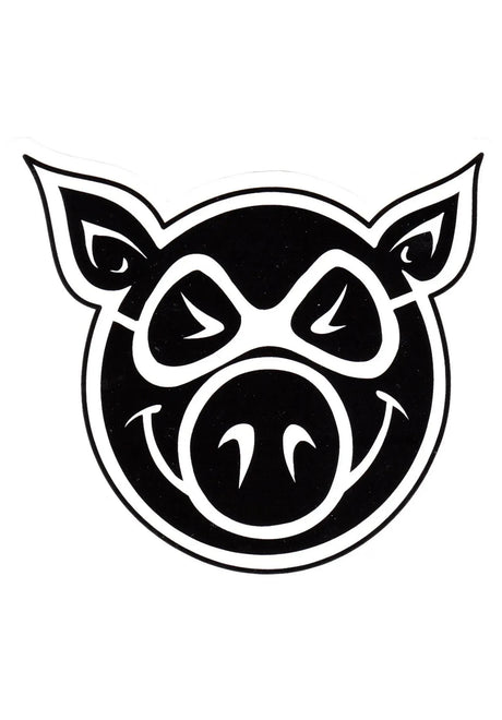 Head Large Sticker black-white Vorderansicht