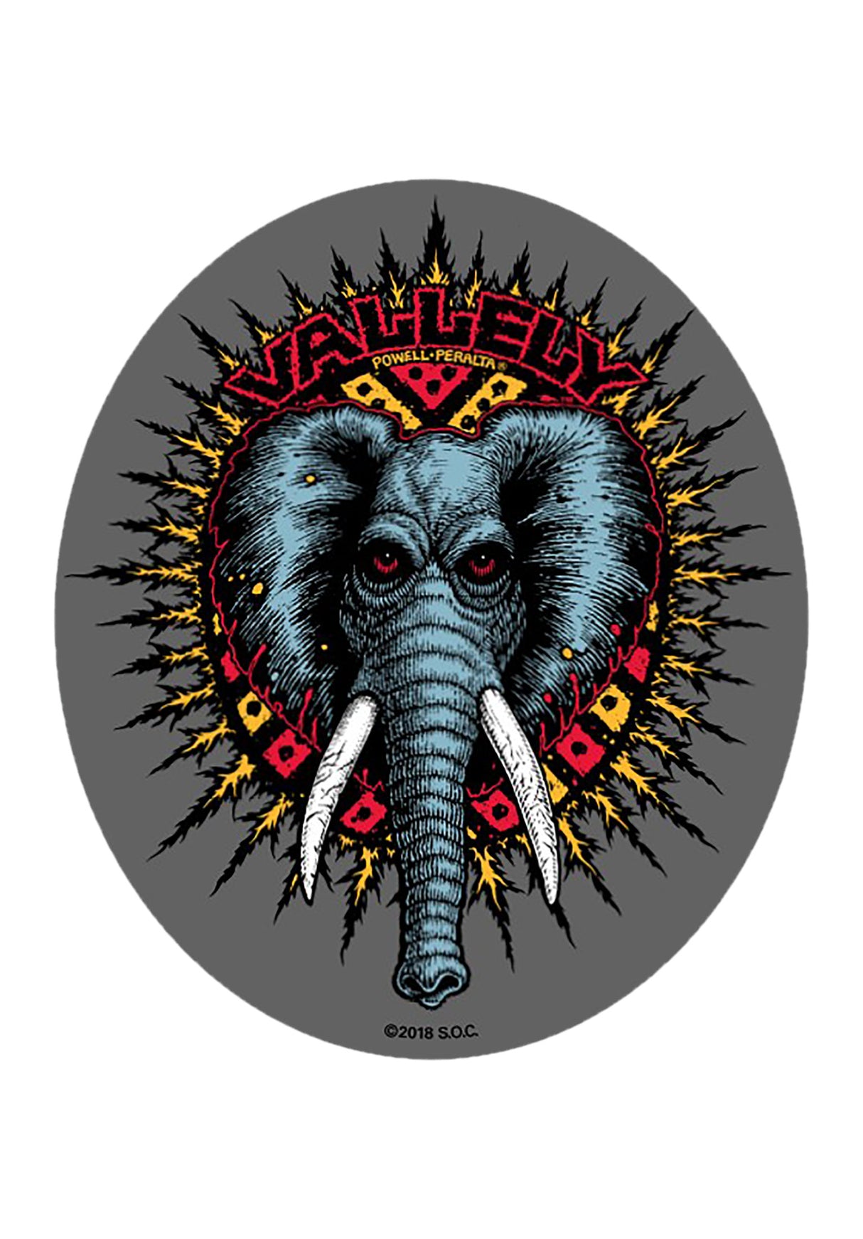 Mike Vallely Sticker clear Vorderansicht