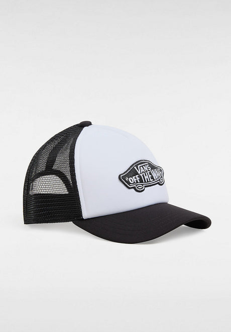 Classic Patch Curved Bill Trucker black-white Vorderansicht