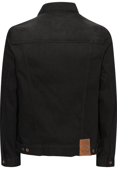 Jeansjacke black Rueckenansicht
