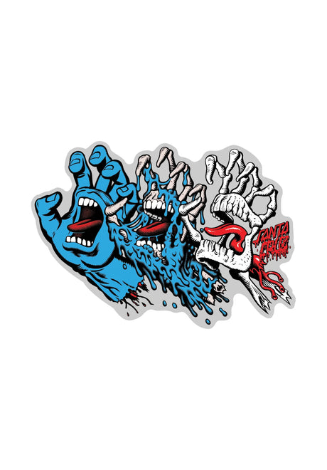 Evolve Hand Clear Mylar Sticker multicolored Vorderansicht